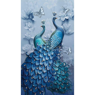 

5D DIY Full Drill Square Diamond Painting Peacock Cross Stitch Mosaic Kit