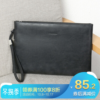 

Scarecrow MEXICAN Mens Handbag Fabric Fashion Lightweight Large Capacity Casual Mens Single Handle Envelope Bag MMHD02181724 Black