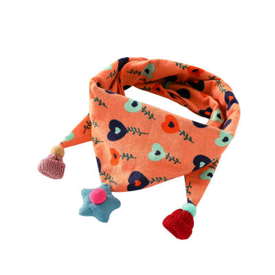 

Boy Girls Newborn Baby Saliva Towel Feed Triangle Cotton Bibs Bandana Scarf Cute