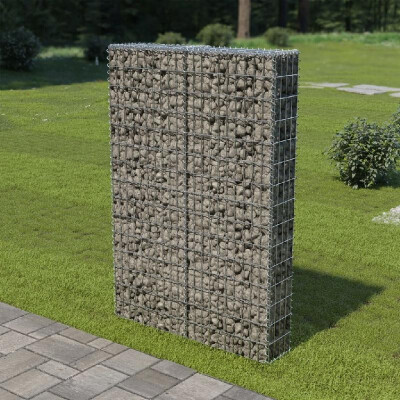 

Gabion Wall with Covers Galvanized Steel 394"x787"x59