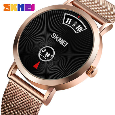 

Creative models no pointer quartz watch casual couple net belt watch