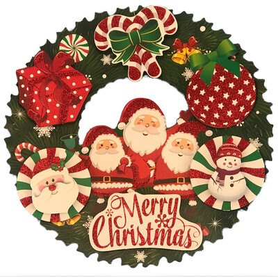 

Tailored Christmas Decorations Wall Stickers Merry Christmas Garland Wall Murals Deca