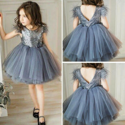 

Toddler Kids Baby Girls Sleeveless Lace Tutu Dress Party Princess Dress Sundress