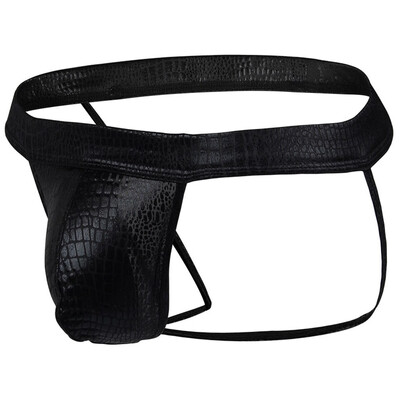 

Tailored Low-waist Polyester Snake Fabric U Convex Sexy Mens Thong