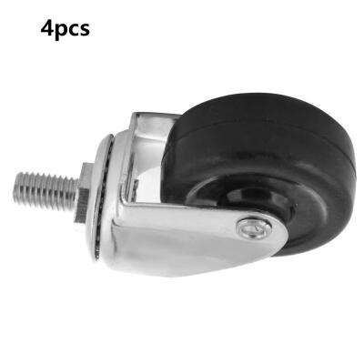 

Greensen 4pcs 2 Inch Swivel Caster Rubber Threaded Stem Roller Wheel for Trolley Furniture