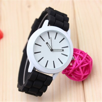 

Geneva watch ice cream candy color silicone belt simple hollow pointer male&female students couple quartz watch