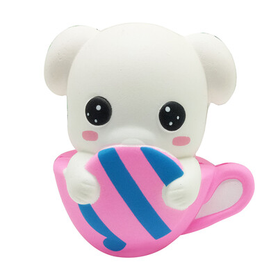 

Siaonvr Squeeze Cup Dog Slow Rising Decompression Toys Easter Gift Phone Strap