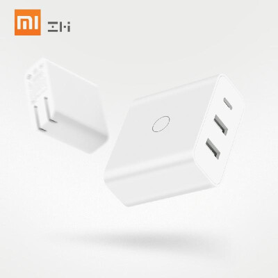 

XIAOMI ZMI HA832 65W USB Wall Phone Charger for iPhone Huawei MacBook Fast Travel Power Adapter with 3 Ports 110-240V