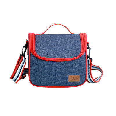 

Double Aluminum Foil Thicken Insulated Cooler Lunchbox Shoulder Strap Oxford Cloth Larger Portable Women Lunch Bag