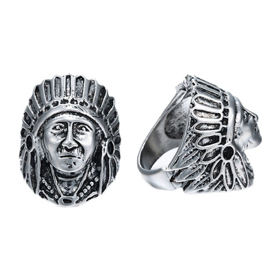 

Fashion Men Tough Guy Punk Style Retro Skull Rings