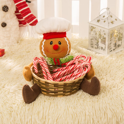 

Toponeto Christmas Candy Storage Basket Decoration Santa Claus Storage Basket Gift