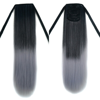 

〖Follure〗Personality Fashion Trend Grandma Gray Tie Straight Cauda Equina Wig