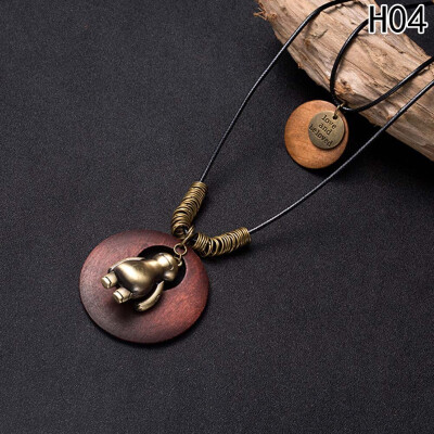 

The Men&Womens Vintage National Wind Sweater Chain Long Style Necklace Hang Decoration Accessories