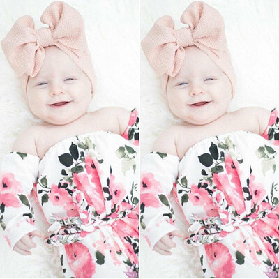 

Infant Baby Girl Floral Long Sleeve Romper Jumpsuit Belt Autumn Clothes 2PCS