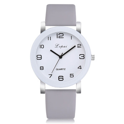 

Lvpai Brand Women Watch Disc Roman Numerals Luxury Quartz Wristwatch Ladies Leather Strap Dress Creative Clock Relojes Mujer