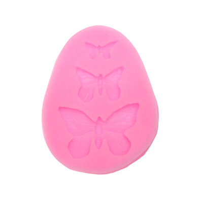 

Silicone Mold DIY Cake Tool Decor Western Dessert Food Grade 3 Butterfly