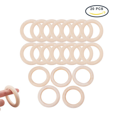 

PH PANDAHALL 20 PCS 65mm Wood Rings Wooden Rings Circles for DIY Pendant Connectors Jewelry Making