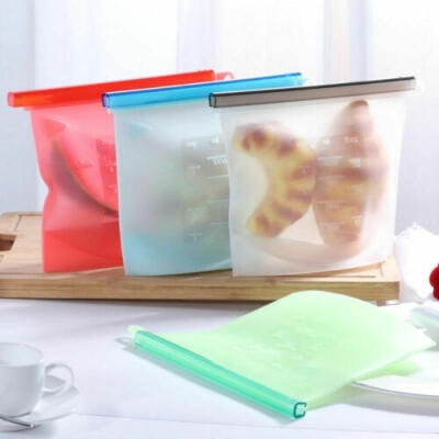 

Silicone Food Storage Bag Freezer Reusable Seal Ziplock Vacuum