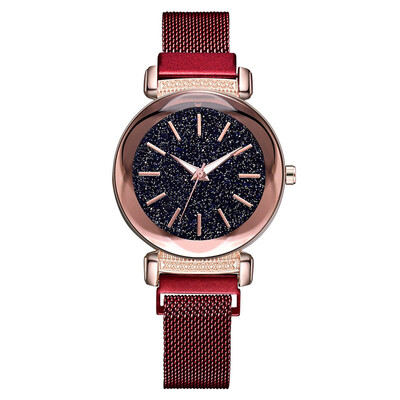 

Womens Watches Best Sellers Montre Femme Relogio Feminino Kol Saati Zegarki Damskie Star Dial Quartz Mesh With Magnetic