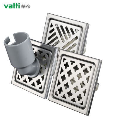 

Vantage VATTI 304 stainless steel floor drain set deodorant insect-proof shower floor drain washing machine drain dry area floor drain bathroom floor drain set 033001