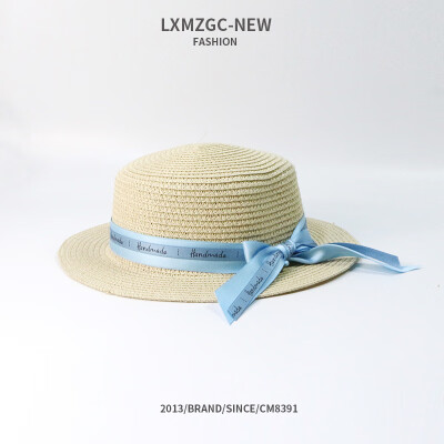 

Flat cap children summer straw hat holiday hat seaside beach hat network celebrity sunscreen leisure sun hat wholesale