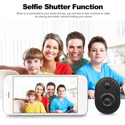 

Bluetooth Camera Shutter BT Remote Shutter Self Timer Page Flip Video Record Remote Controller for Android iOS Smart Phones