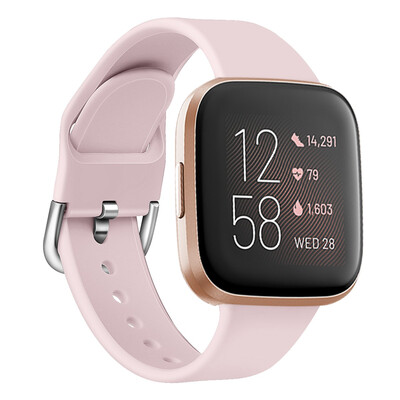 

ECSEM Sport Band for Fitbit Versa LiteSE Soft Breathable Silicone Strap Replacement Wristband for Men Women