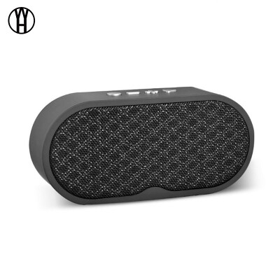 

WH F3 Mini Portable Card Bluetooth Sound Woodgrain Cloth Bluetooth Speaker Computer Speaker