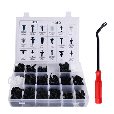 

415PCS Car Fasteners Door Panel Retainer Fender Bumper Fixing Clip Universal Vehicle Plastic Nylon Fastener for FordChevrole