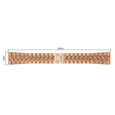 

〖Follure〗Fashion Replacement Crystal Metal Watch Band Wrist Strap For Fitbit Versa BK