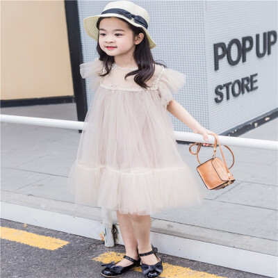 

SHUOTU Korean embroidered gauze dress dress princess dress 12142