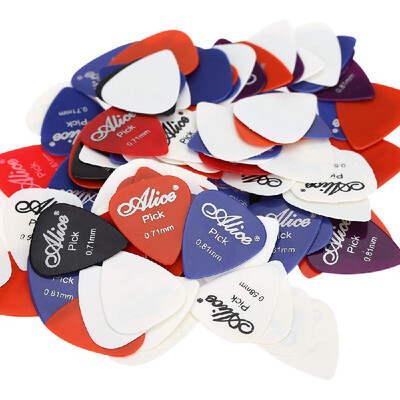 

Alice AP-100P 100pcs 058mm071mm081mm Guitar Picks Plectrums Smooth ABS