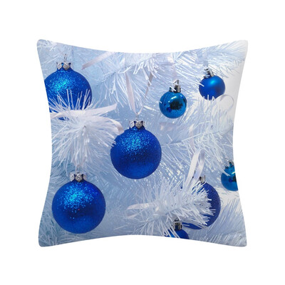 

〖Follure〗Christmas Pillow Case Glitter Polyester Sofa Throw Cushion Cover Home Decor