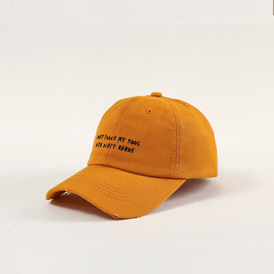 

Custom baseball cap with Korean mens hat street fashion hat hip hop hat embroidered letter cap