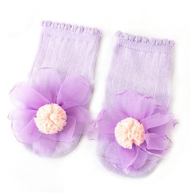 

Baby Floral Lace Princess Socks Cotton Non-Slip Infant Toddler Floor Socks