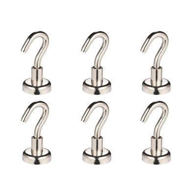 

Neodymium Magnet Magnetic Hooks for Home Kitchen Workplace Office Hanging 6PCS