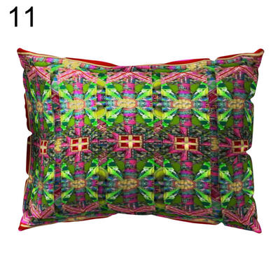 

Flower Rhombus Plaid Triangle Pillow Case Cushion Cover Sofa Bed Car Cafe Decor