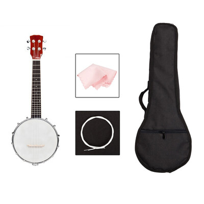

Ktaxon Full Size 4 String Banjo with Closed Back Brackets Head & Maple Neck