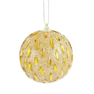 

Tailored Christmas Rhinestone Glitter Baubles Balls Xmas Tree Ornament Decoration 8CM