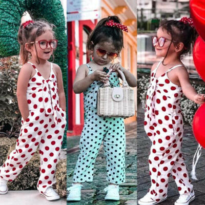 

Fashion Polka Dot Toddler Baby Girl Romper Harem Pants Jumpsuit Outfit Clothes