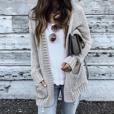 

Women Fashion Autumn&Winter Knit Cardigan Sweater Coat