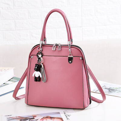 

New one-shoulder temperament solid color square bag ladies bag OL commuter fresh handbag mother bag