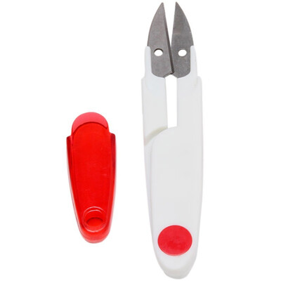 

1Pc Cross Stitch Snips DIY Sewing Accessories Tailor Sewing Scissors With Cover For Thrum Thread Fish Line Cutter Trimmer Tools