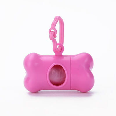 

Pet Dog Bone Shape Trash Bag Dispenser with 1 Roll Pet Poop Bag Set
