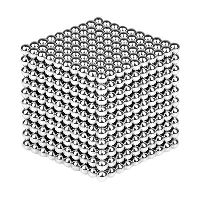 

1000Pcs 5mm Magnetic Ball Set Magic Magnet Cube Building Toy for Stress Relief Mix 10-Color