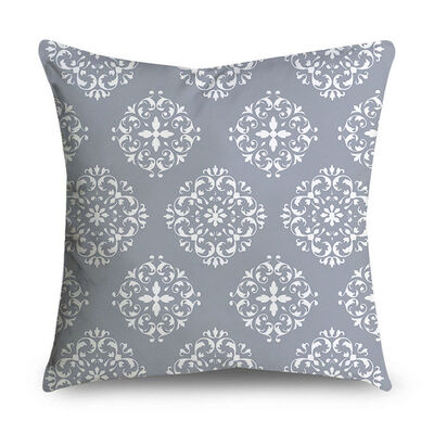 

Cushion Cover Throw Pillowcase Pattern Grey Retro Geometric Print 45 X 45cm