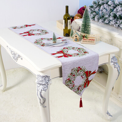 

1Pcs Christmas Table Runner Placemat Tablecloth Cover Xmas Party Home Desk Decor