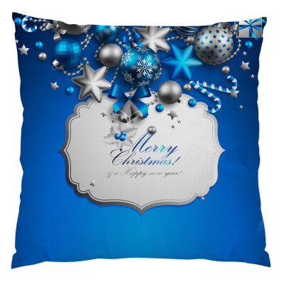 

Tailored Happy Christmas Cushion Cover Square Pillow Case Home Decor