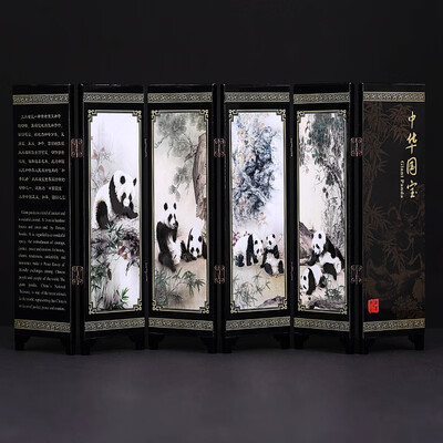 

Antique ornaments featuring gifts Chinese style panda screen traditional crafts