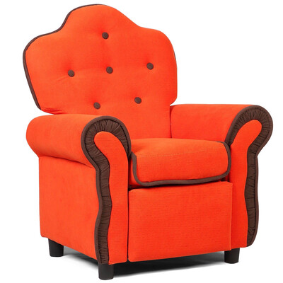 

BlackPinkOrange Living Room Kids Sofa-Orange